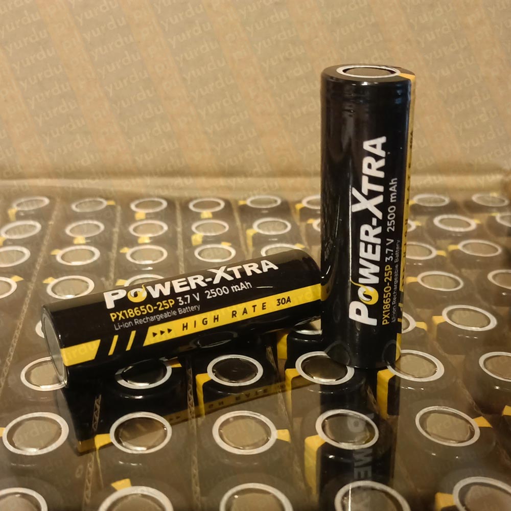 Power-Xtra PX18650-25P 2500 mAh 12C Lion Şarjlı Pil (30A)