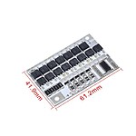 3S 4S 5S 100A LifePo4 BMS Şarj Koruma Devresi