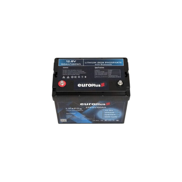 Europlus 12.8V 100 Ah LiFePO4 Akü Smart - 4000 Cycle (EPF12100AH)