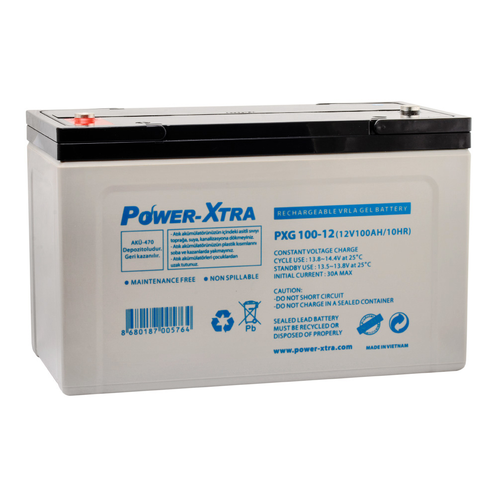 12EAB606-9F51-91E9-ABFB53CE2F0BEC64.jpg Power-Xtra PXG100-12 - 12V 100 Ah Bakımsız Jel Akü - Görsel 1