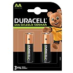 Duracell 1.2V 1300mAh AA Şarj Edilebilir Kalem Pil 2'li Paket