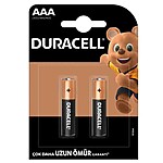 Duracell LR03/MN2400 Alkalin AAA İnce Kalem Pil 2'li Paket