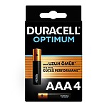 Duracell Optimum Alkalin AAA İnce Kalem Pil 4'Lü Paket