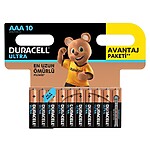 Duracell Turbo Max Alkalin AAA İnce Kalem Pil 10'lu Paket