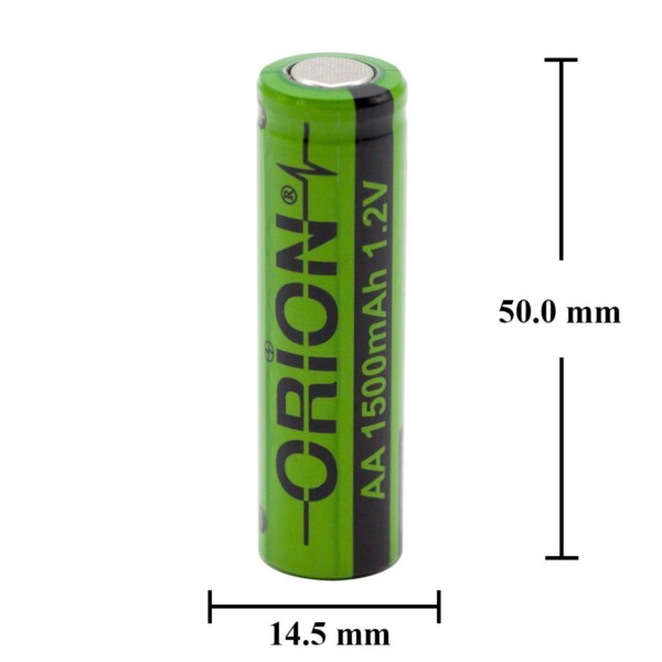 Orion 1.2V Ni-Mh AA 1500mAh Şarj Edilebilir Kalem Pil - Görsel 3
