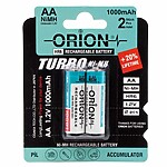 Orion 1.2V 1000mAh Ni-Mh AA Şarj Edilebilir Kalem Pil 2'Lİ Paket