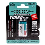 Orion 1.2V 1000mAh Ni-Mh AAA Şarj Edilebilir İnce Kalem Pil 2'Li Paket