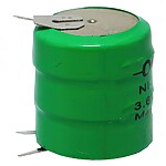 Orion 3.6V 280mAh Ni-Mh Şarj Edilebilir Buton Pil - 3 Bacaklı