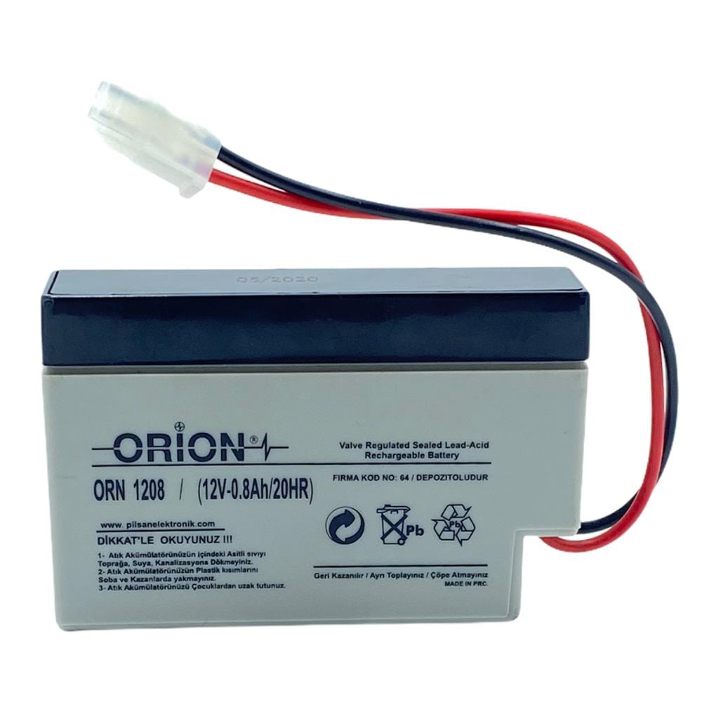 orion-orn1208-12v-0-afe1-4.jpg Orion ORN1208 12V 0.8Ah Bakımsız Kuru Akü - Görsel 1