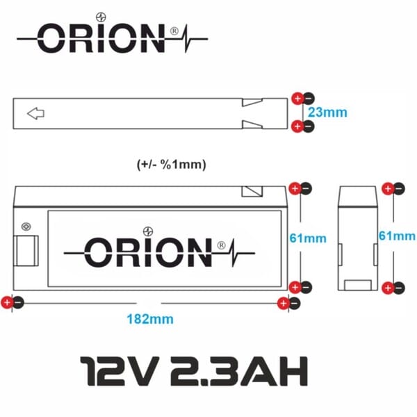 orion orn1223ca 12v 2 a123 0