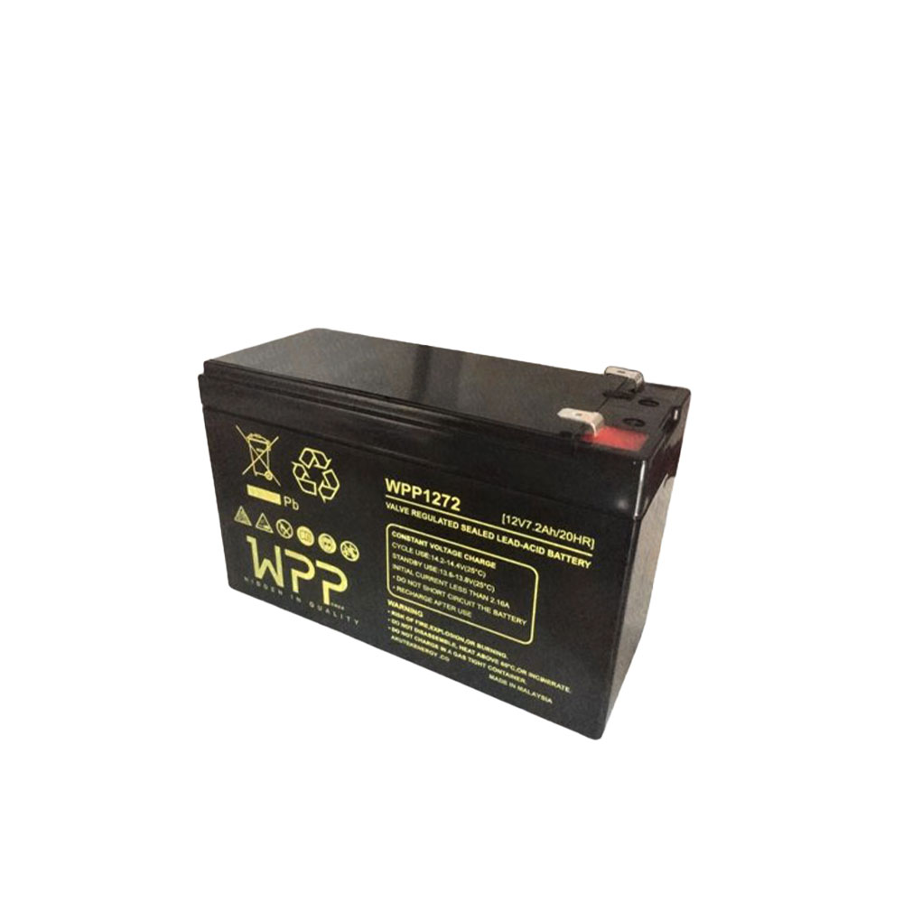 WPP 12 Volt 7.2 Ah Bakımsız Kuru Akü