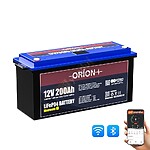 ORION AKÜ LIFEPO4 12200B 12V 200AH BLUETOOTH EKRANLI